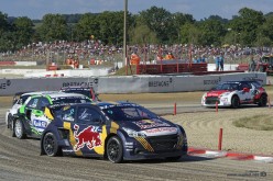Rallycross Lohéac 2021 : Kevin HANSEN (SWE) sur Peugeot 208  N°9