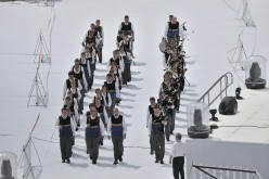 Festival interceltique 2012-406 bagad Penhars, Quimper