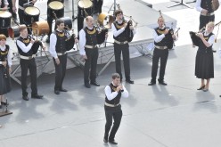 Festival interceltique 2012-219 bagad Meilhoù Glaz, Quimper