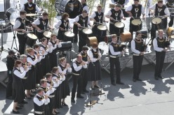 Festival interceltique 2012-228 bagad Meilhoù Glaz, Quimper