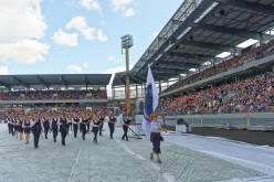 interceltique de Lorient 2017-PA20869 Bagad Hiziv Bro Henbont Hennebont