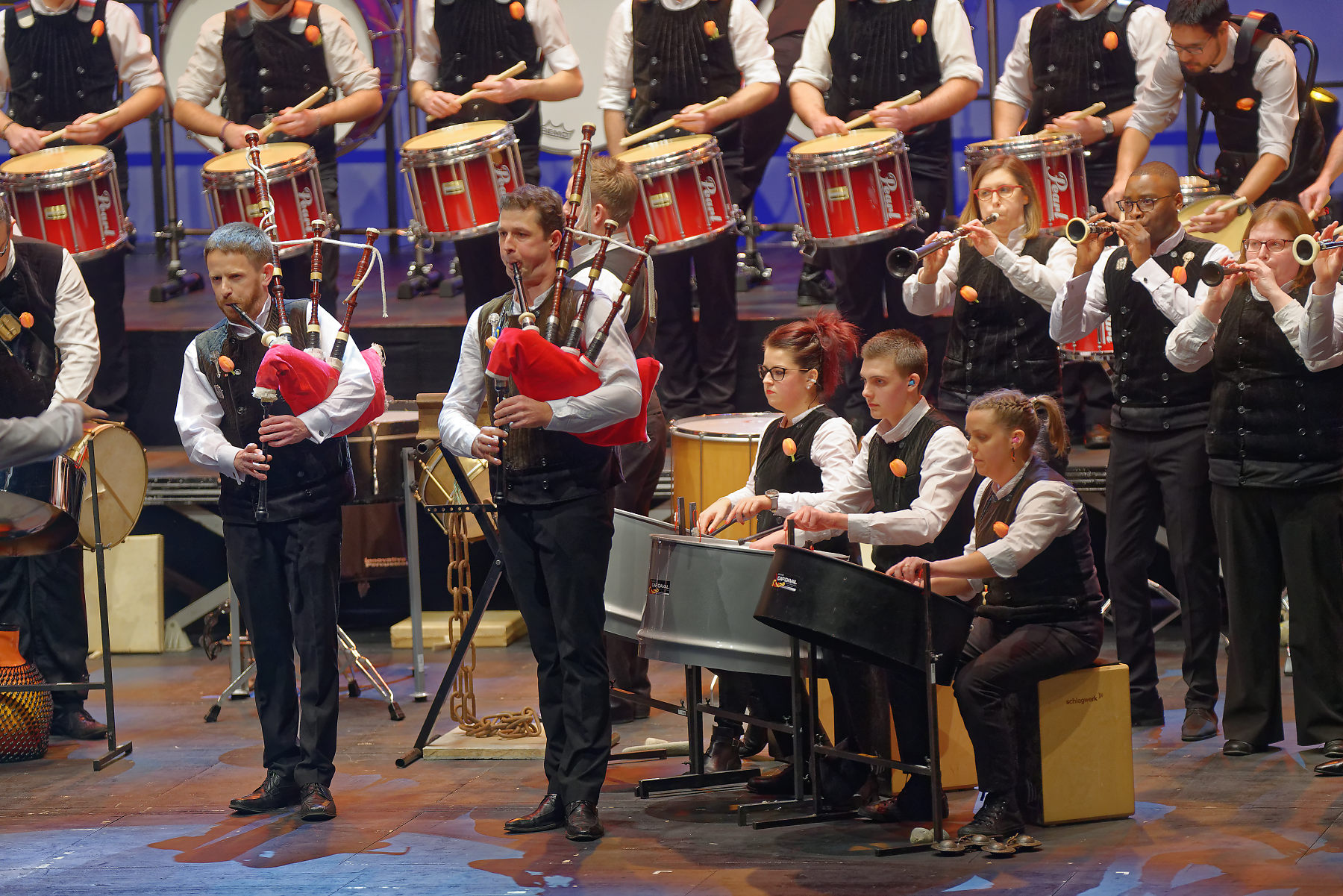 Brest 2018 Bagad Cap Caval PA33845