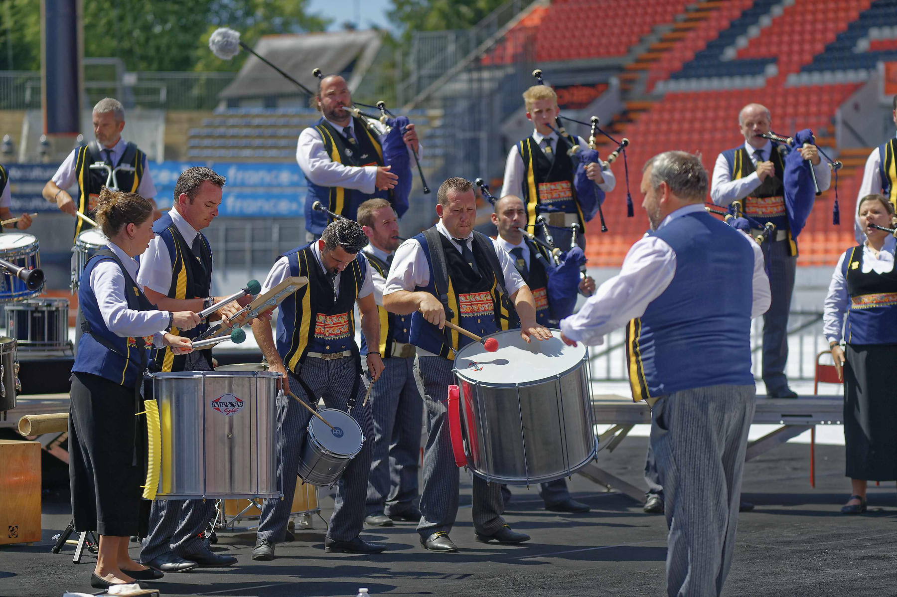 interceltique-2018-image12573 - Le Bagad Kemper de Quimper - concours-des-bagadoù
