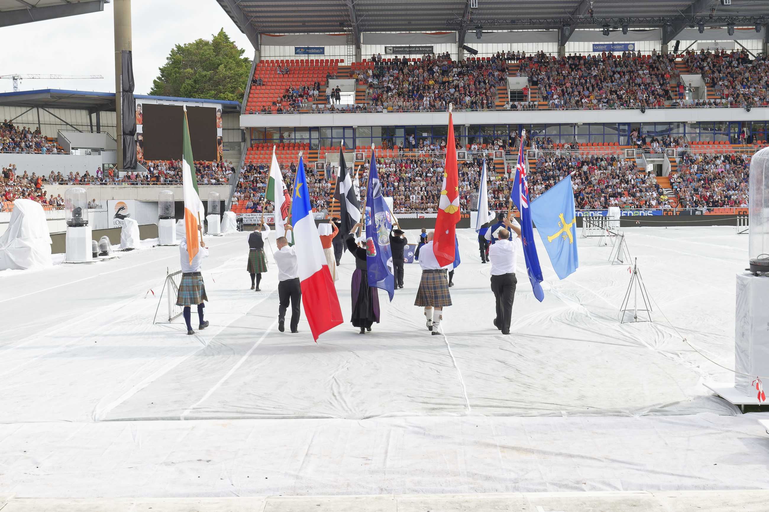 Festival interceltique - Parade Drapeaux D419057