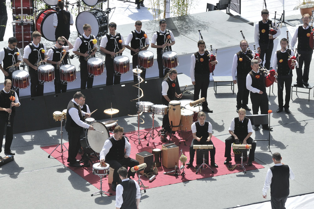 Festival interceltique 2012-276 bagad Cap Caval, Plomeur