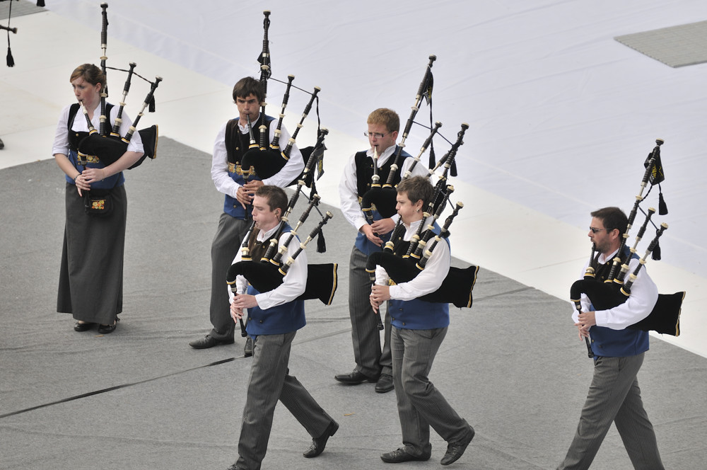 Festival interceltique 2012-386 bagad Penhars, Quimper