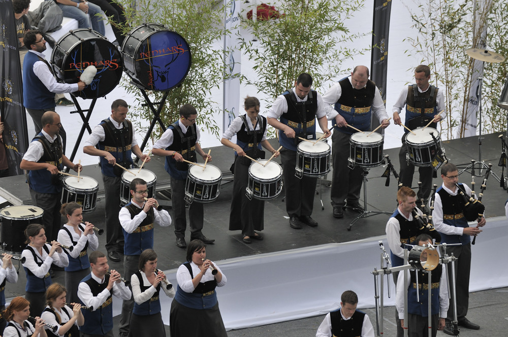 Festival interceltique 2012-397 bagad Penhars, Quimper