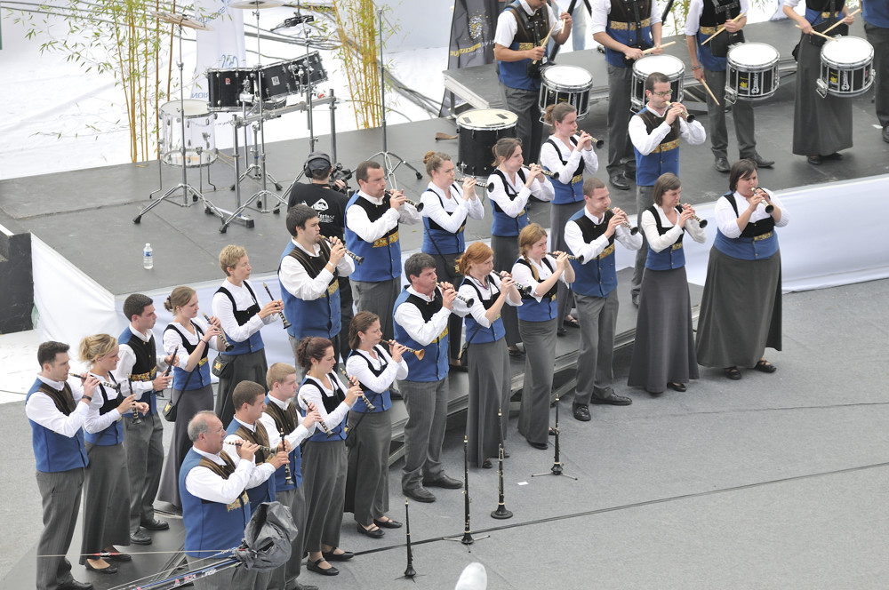 Festival interceltique 2012-400 bagad Penhars, Quimper