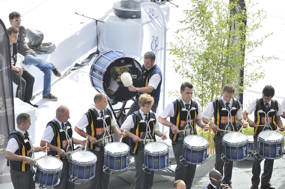 Festival interceltique 2012-54 bagad Kemper, Quimper