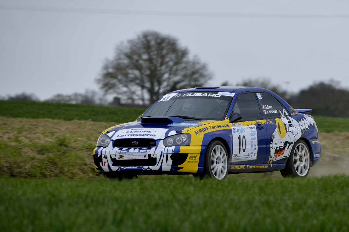 rallye-du-pays-de-Lohéac-2016 numero 10-Sebastien BRET-Julia OBRIEN-SUBARU Impreza-FN-4 PA15682.jpg