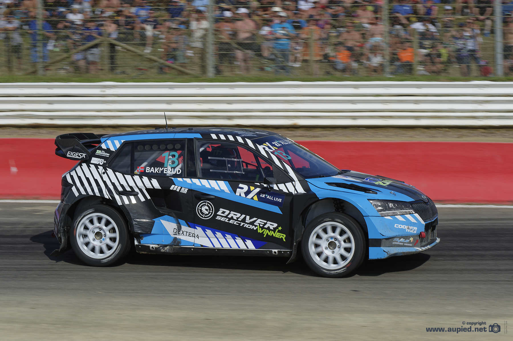 Rallycross Lohéac 2021 : Andreas BAKKERUD (NOR) sur Škoda Fabia  N°13