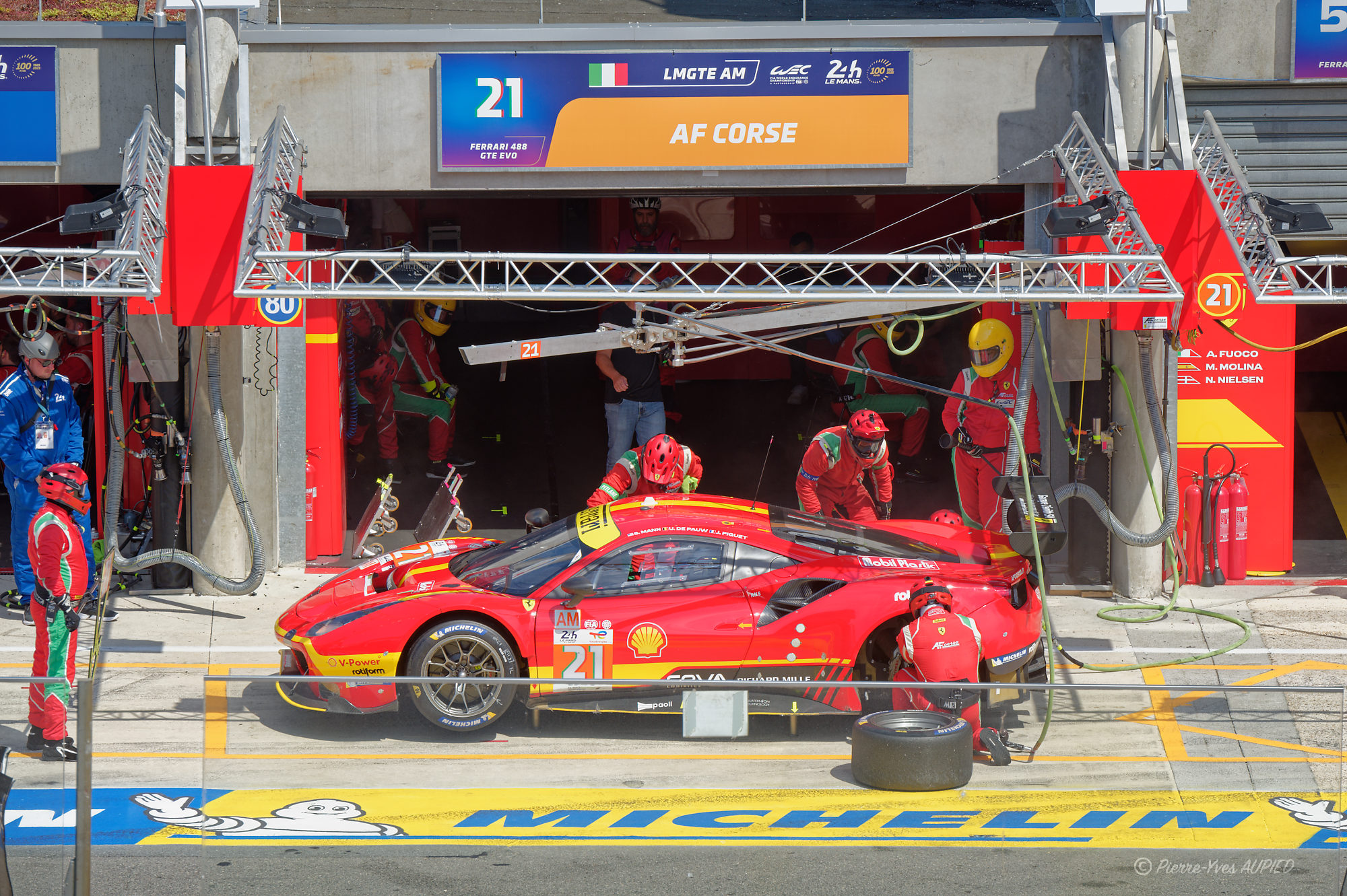 24H du Mans 2023 - n°21 Ferrari 488 GTE Evo - IMG3333
