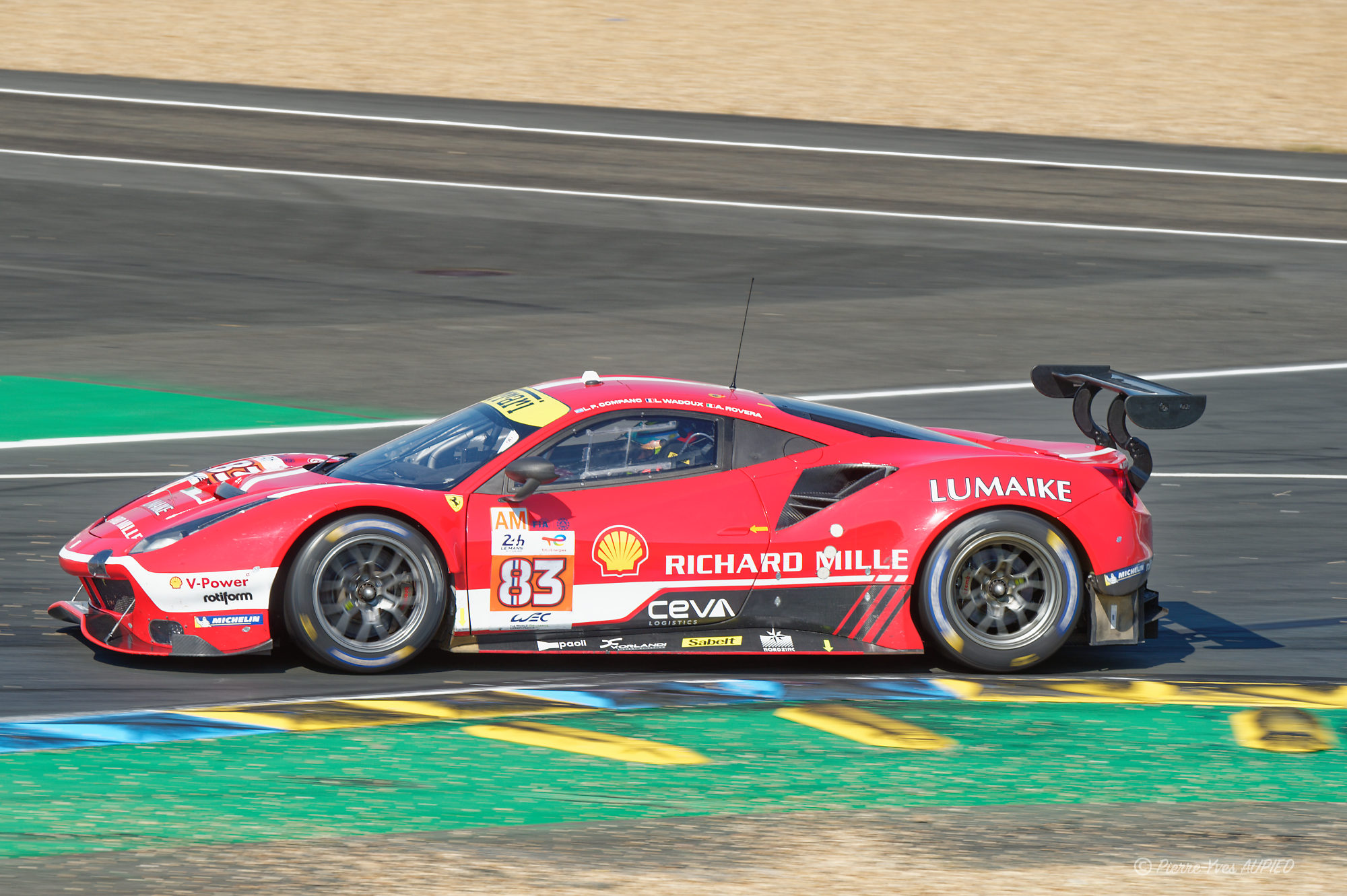 24H du Mans 2023 - n°83 Ferrari 488 GTE Evo - IMG3428